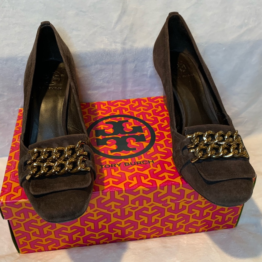 Tory Burch Brown Suede Pumps sz8.5